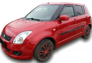 Okenné deflektory Suzuki Swift 5D 2005-2010 4 ks predné+zadné