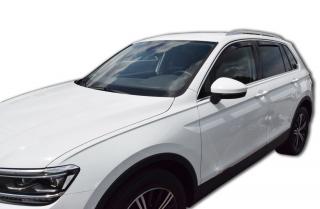 Okenné deflektory Volkswagen Tiguan 5D 2016-up 4 ks predné+zadné