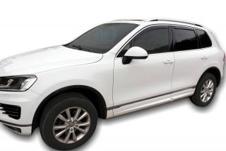 Okenné deflektory Volkswagen Touareg 5D 2010-2018 4 ks predné+zadné