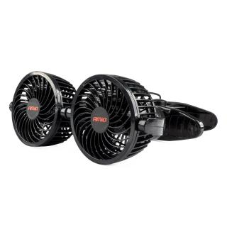 Ventilátor do auta s klipom 2x4  12V