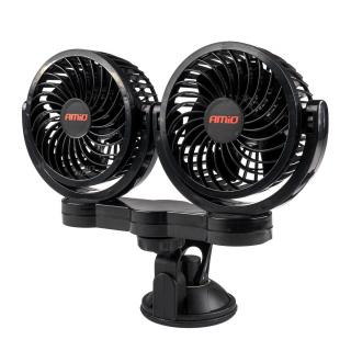 Ventilátor do auta s prísavkou 2x4  24V