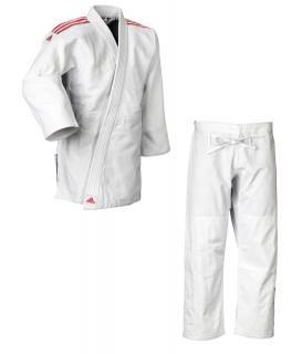 Adidas kimono judo Quest J690 SLIM Red Farba: Biela, Veľkosť: 155