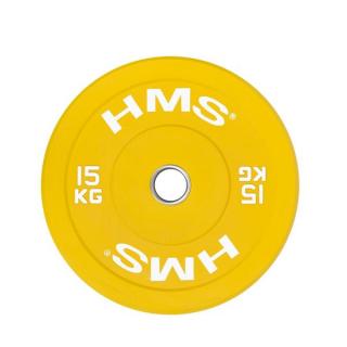 Barevný bumper kotouč HMS CBR 15 kg