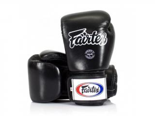 BOXERSKÉ RUKAVICE FAIRTEX BLACK Farba: Černá, Veľkosť: 10oz