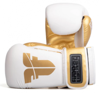 BOXERSKÉ RUKAVICE FIGHTER TRAINING PU WHITE Farba: Bílá, Veľkosť: 10oz