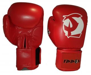Boxerské rukavice IPPON Pro Red Farba: ČERVENÁ, Veľkosť: 10oz