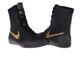 BOXERSKÉ TOPÁNKY NIKE KO - ČIERNA/ZLATÁ Veľkosť: 7 VEĽKÁ BRITÁNIA