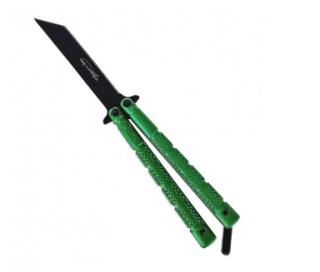 BUTTERFLY BALISONG GREEN TANTO