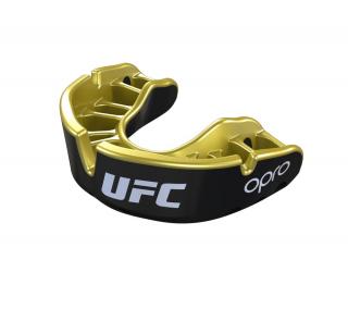 CHRÁNIČE ZUBOV OPRO UFC BLACK GOLD Farba: ČIERNA, Veľkosť: SENIOR