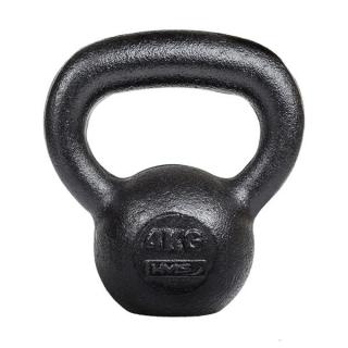 Litinový kettlebell HMS KZG04 4 kg, černý