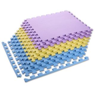 Ochranná podložka na puzzle ONE Fitness MP10 žlto-modro-fialová
