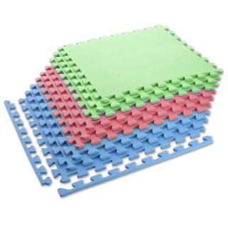 ONE Fitness Ochranná podložka na puzzle MP10 zeleno-modro-červená