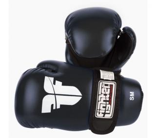 OTVORENÉ RUKAVICE FIGHTER PU BLACK Farba: ČIERNA, Veľkosť: L/XL
