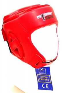 PRILBA PROFESSIONAL FIGHTER TRAINING ČERVENÁ Farba: ČERVENÁ, Veľkosť: XL