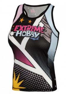 RASHGUARD EXTREME HOBBY DÁMSKY TANK TOP COMICS PINK Veľkosť: XL