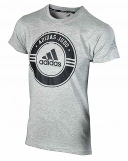 TRIKO ADIDAS COMMUNITY LINE JUDO GRAY - BLACK Veľkosť: S