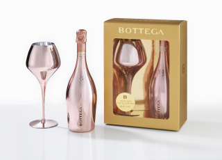 Bottega Set MAGNIFICO Rosé GOLD Spumante Brut s pohárom