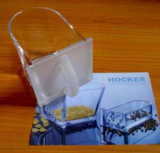 Hocker Lux - Kuchynský zásobník matný/číry