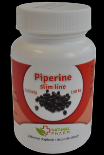 Natural Pharm Piperine slim line tablety 100 ks