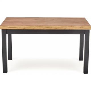Halmar TIAGO stôl s rozkladom 140-220/80 doska: dub craft, nohy: čierne
