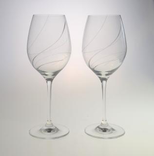 Brúsené poháre na víno 470 ml - 2 kusy (6272 D27073/ 470)
