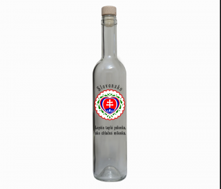 Fľaša 0,50 l SLOVENSKO stredná + Milenka (JTF-OV-159)