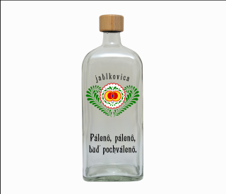 Fľaša 0,70 l JABLKOVICA veľká + Pálenô, pálenô (JTF-OV-102)