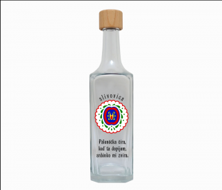 Fľaša 0,70 l SLIVOVICA stredná + Pálenôčka číra (JTF-OV-141)