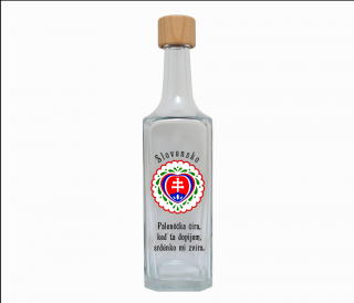 Fľaša 0,70 l SLOVENSKO stredná + Pálenôčka číra (JTF-OV-144)