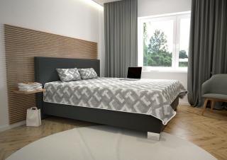 GRAND posteľ bez matracov s prehozom a dek.van. /VÝBER Z ROZMEROV š.160/š.180cm (Špeciálna ponuka 2024)