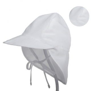 Detská čiapka s UV filtrom biela (Detský klobúk s UV filtrom biely)