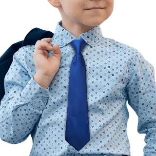 Detská kravata kráľovská modrá (Kravata pre deti kráľovská modrá)