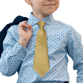 Detská kravata zlatá (Kravata pre deti zlatá)