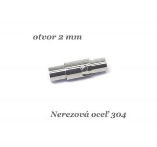 Bajonetové magnetické zapínanie 2mm - nerez. oceľ 304