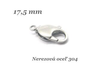 Karabínka 17,5 x 9,5 mm - nerez. oceľ 304