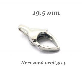 Karabínka 19,5 x 10 mm - nerez. oceľ 304