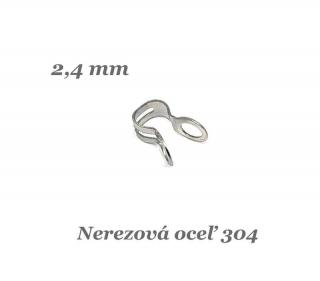 Koncovka 2,4mm - nerez. oceľ 304