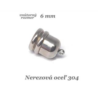 Koncovka 6mm - nerez. oceľ 304