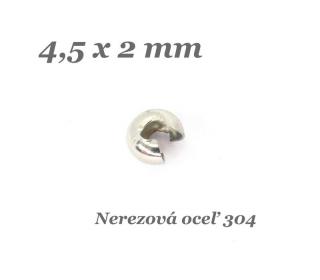 Leštená krytka 4,5mm - nerez.oceľ 304