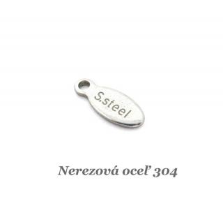 Prívesok s nápisom S.Steel - nerez. oceľ 304