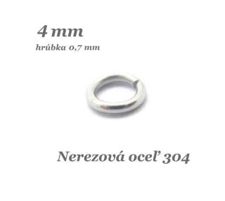 Uzavreté spoj.krúžky 4x0,7mm - nerez. oceľ 304