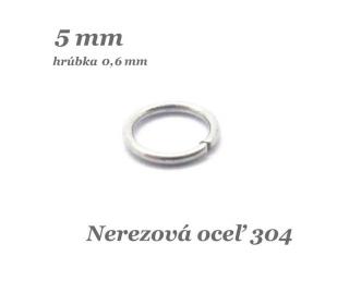 Uzavreté spoj.krúžky 5x0,6mm - nerez. oceľ 304