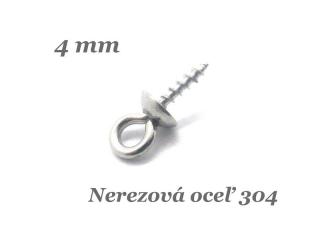 Zavŕtavacia závesná šlupňa 4mm - nerez. oceľ 304