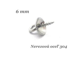 Zavŕtavacia závesná šlupňa 6mm - nerez. oceľ 304