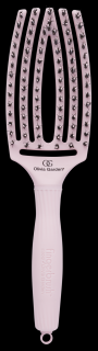 OLIVIA GARDEN Finger Brush masážna 6 radová kefa na vlasy Pastel Pink