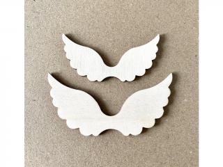 Anjelské krídla Assiel 10 cm - drevený výrez