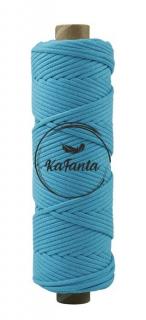 Bavlnená šnúra KaFanta 5 mm PREMIUM - aqua