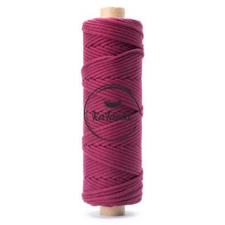 Bavlnená šnúra KaFanta 5 mm PREMIUM - burgundy