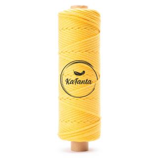 Bavlnená šnúra KaFanta 5 mm PREMIUM - classic yellow