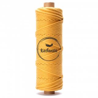 Bavlnená šnúra KaFanta 5 mm PREMIUM - mustard